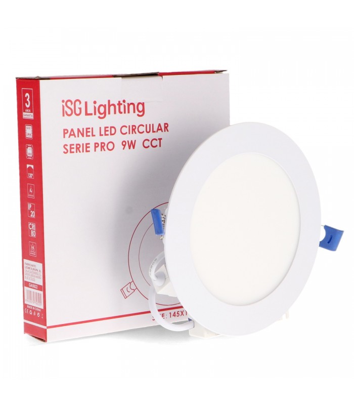 Downlight Led SERIE PRO LIFUD 9W 900Lm IP20 Redondo Blanco CCT