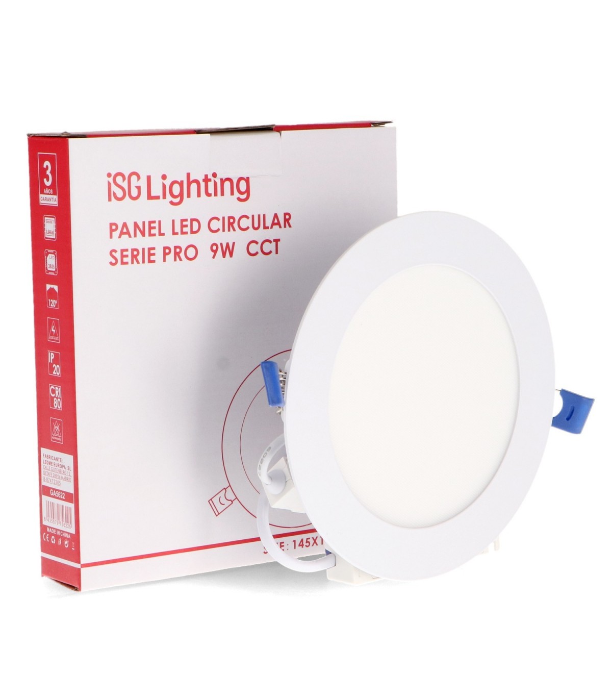 Downlight Led SERIE PRO LIFUD 9W 900Lm IP20 Redondo Blanco CCT