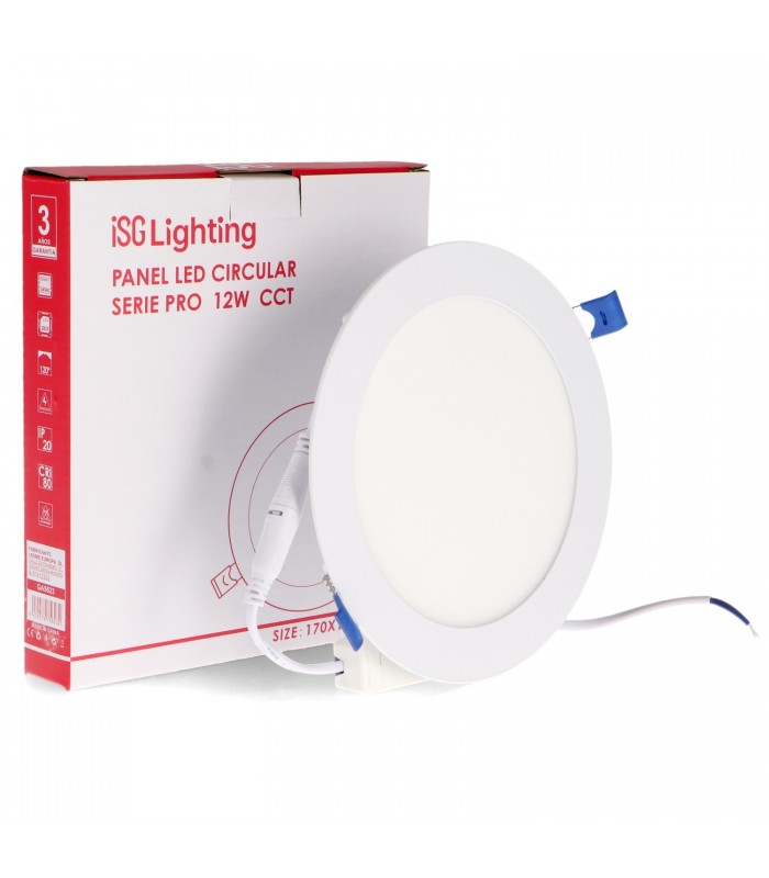 Downlight Led SERIE PRO LIFUD 12W 1200Lm IP20 Redondo Blanco CCT