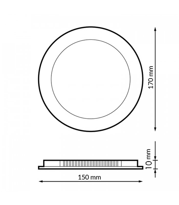 Downlight Led SERIE PRO LIFUD 12W 1200Lm IP20 Redondo Blanco CCT