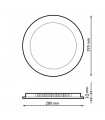 Downlight Led SERIE PRO LIFUD 25W 2500Lm IP20 Redondo Blanco CCT