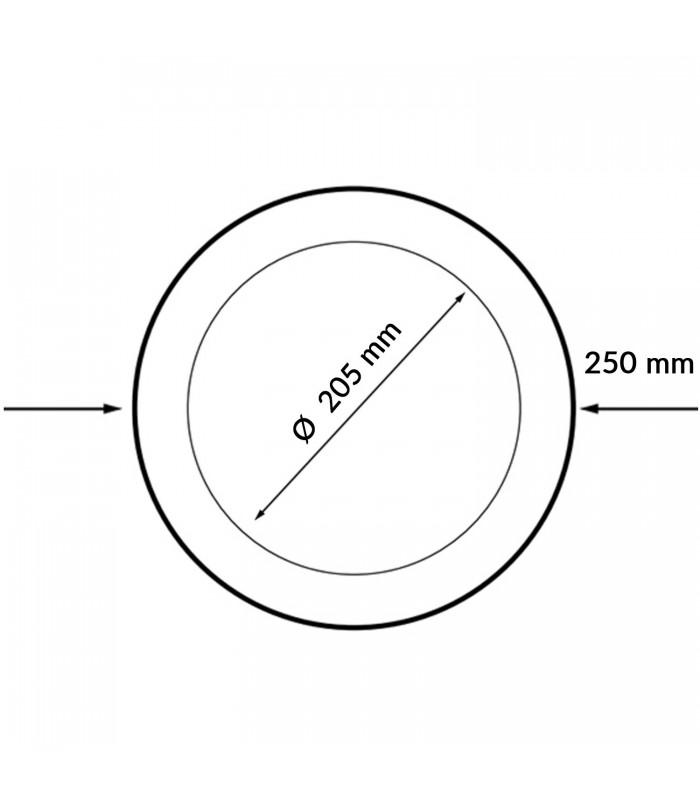Aro Blanco Supletorio Cubre Hueco Para Downlight 20W
