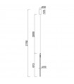 Colgante TORCH Negro 11W 900Lm IP20 Regulable Altura