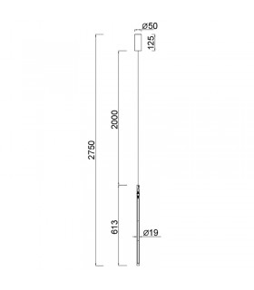 Colgante TORCH Blanco 11W 900Lm IP20 Regulable Altura