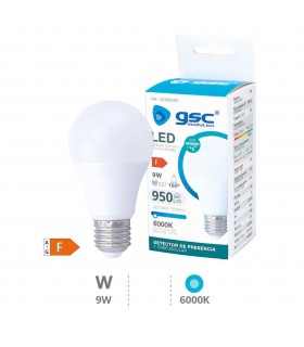 Bombilla Led 9W 950LM E27 Con Sensor Crepuscular + Presencia