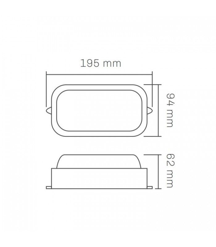 Plafón Led FROST BLANCO 20W 2400Lm IP65 IK10 Especial Para Congelación