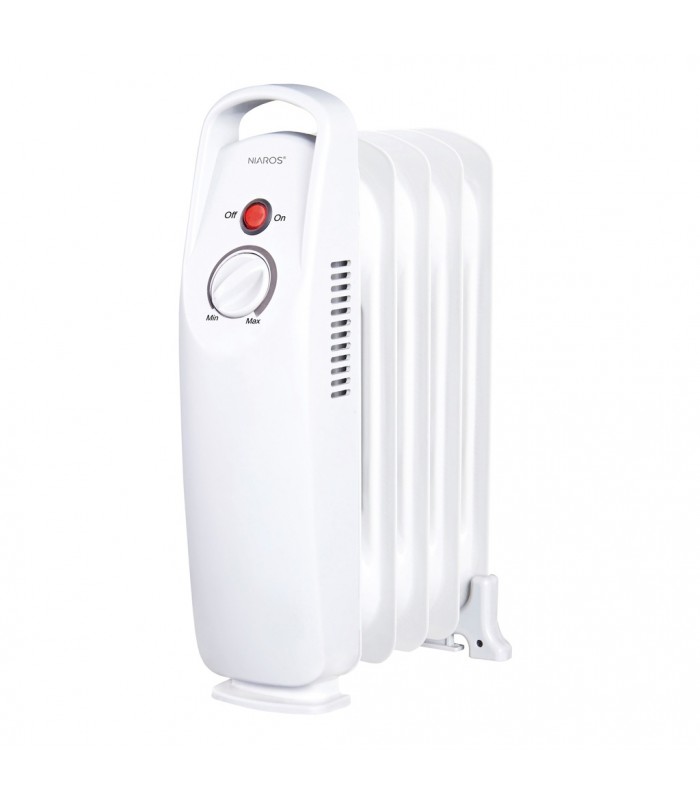 Radiador de Aceite Mini ELDERE 500W Blanco 5 Elementos
