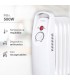 Radiador de Aceite Mini ELDERE 500W Blanco 5 Elementos