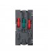 Base de enchufe schuko doble 16A 250V con dispositivo de seguridad, led y embornamiento 1Click® rojo Simon 500 Cima