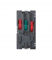 Base de enchufe schuko doble 16A 250V con dispositivo de seguridad, led y embornamiento 1Click® rojo Simon 500 Cima