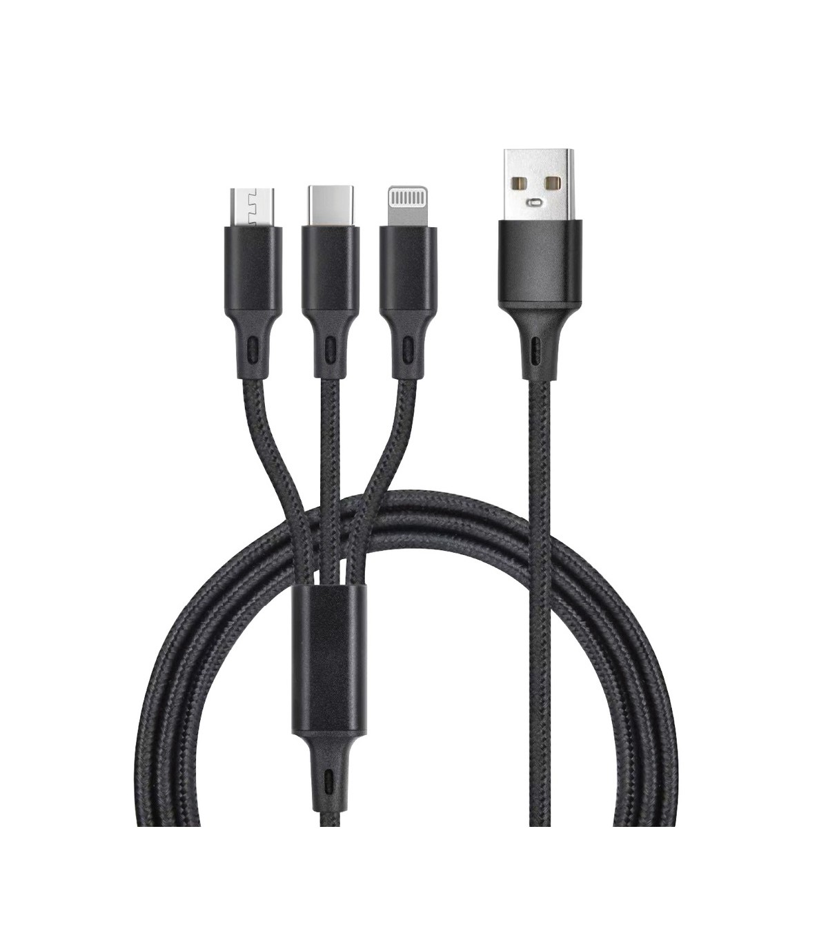 Cable USB Macho a Multicarga Nylon 1.2m