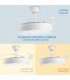 Ventilador WHITE DARY DC 43W 3800Lm 4 Aspas CCT