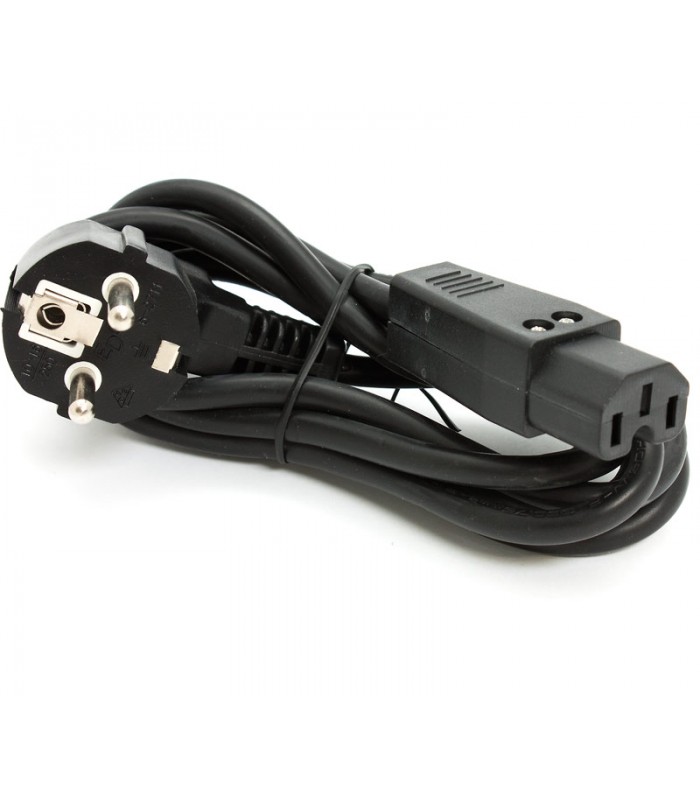Cable Alimentacion Schuko a Hembra IEC C15 1.8m Negro