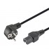 Cable Alimentacion Schuko a Hembra IEC C15 1.8m Negro