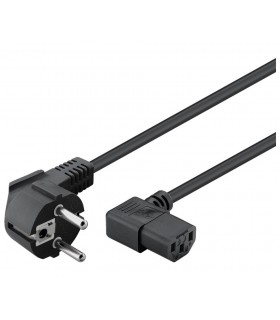 Cable Alimentacion Schuko a Hembra IEC C13 5m Negro