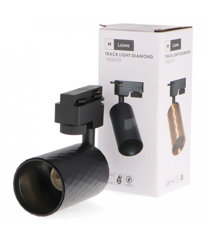 Foco Carril Monofásico BLACK DIAMOND 1xGU10 IP20