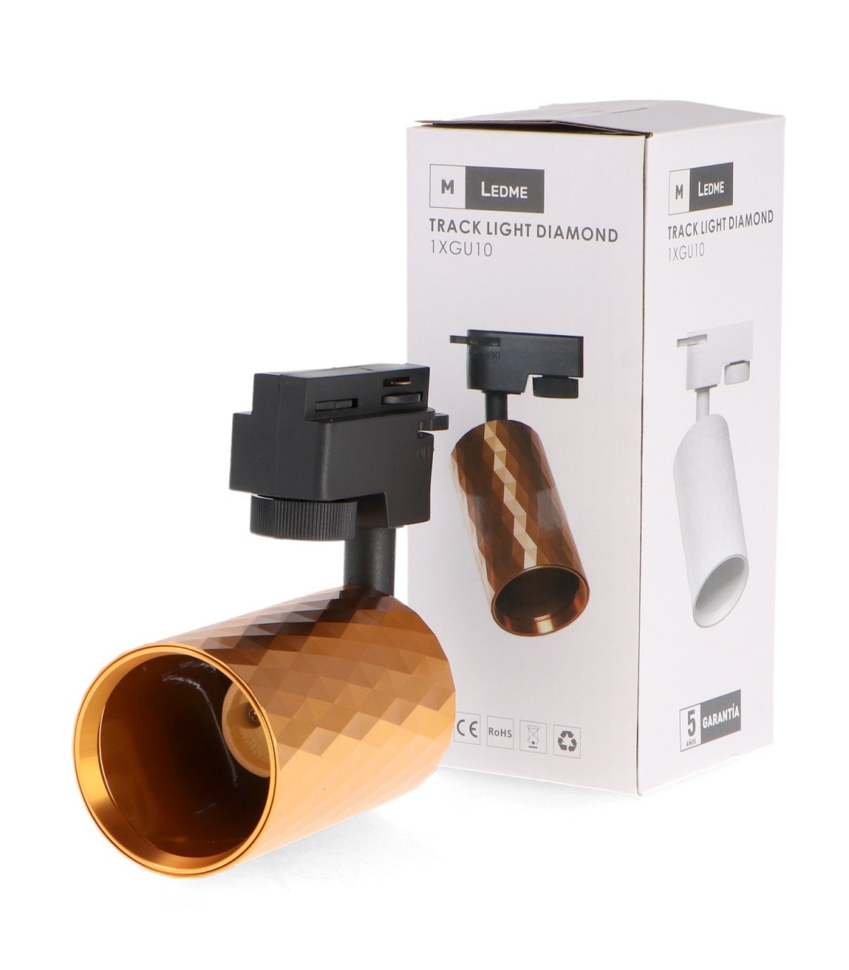 Foco Carril Monofásico GOLD DIAMOND 1xGU10 IP20