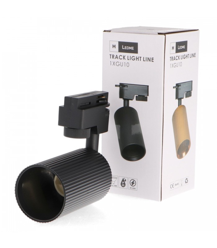 Foco Carril Monofásico BLACK LINE 1xGU10 IP20
