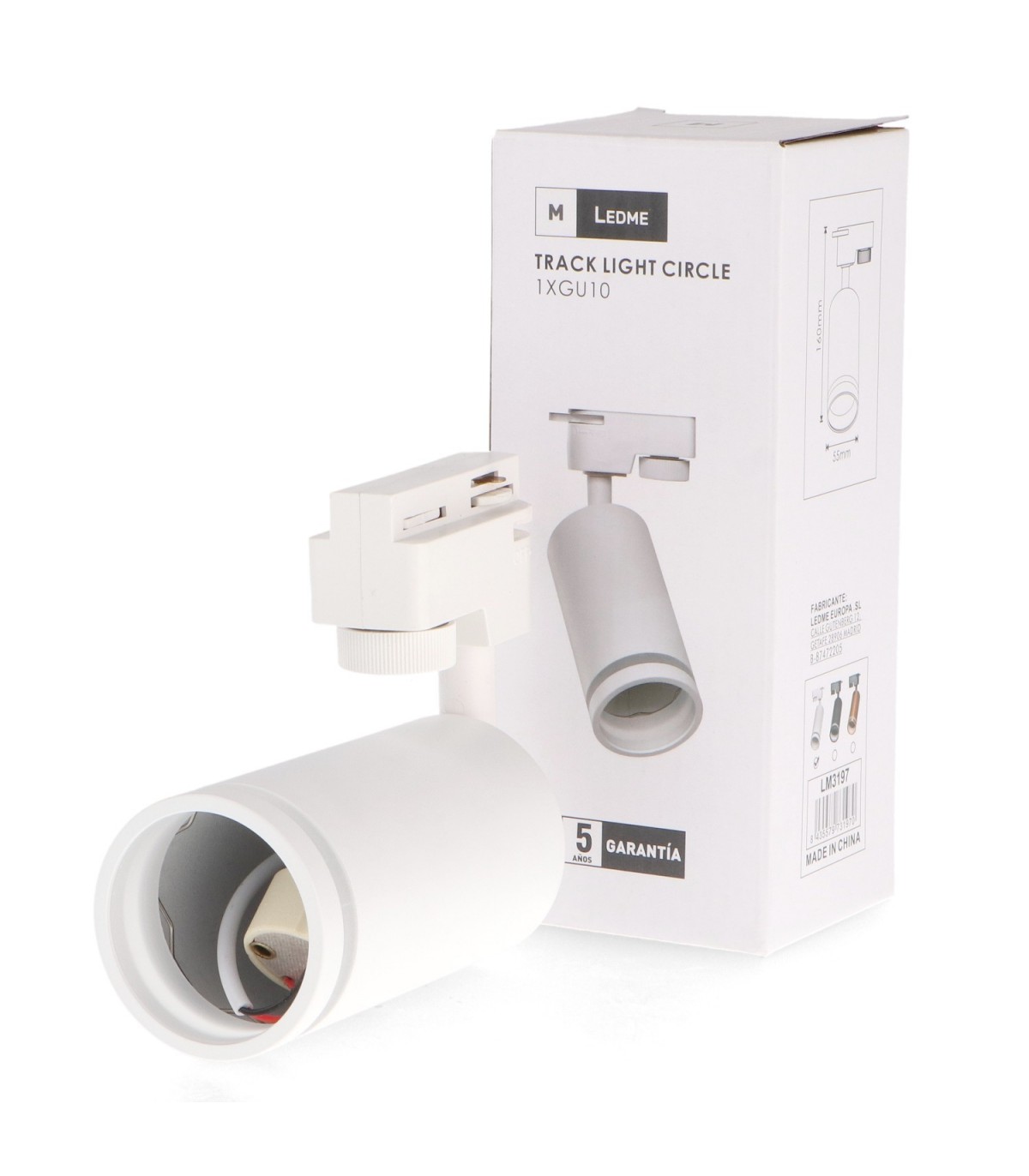 Foco Carril Monofásico WHITE CIRCLE 1xGU10 IP20