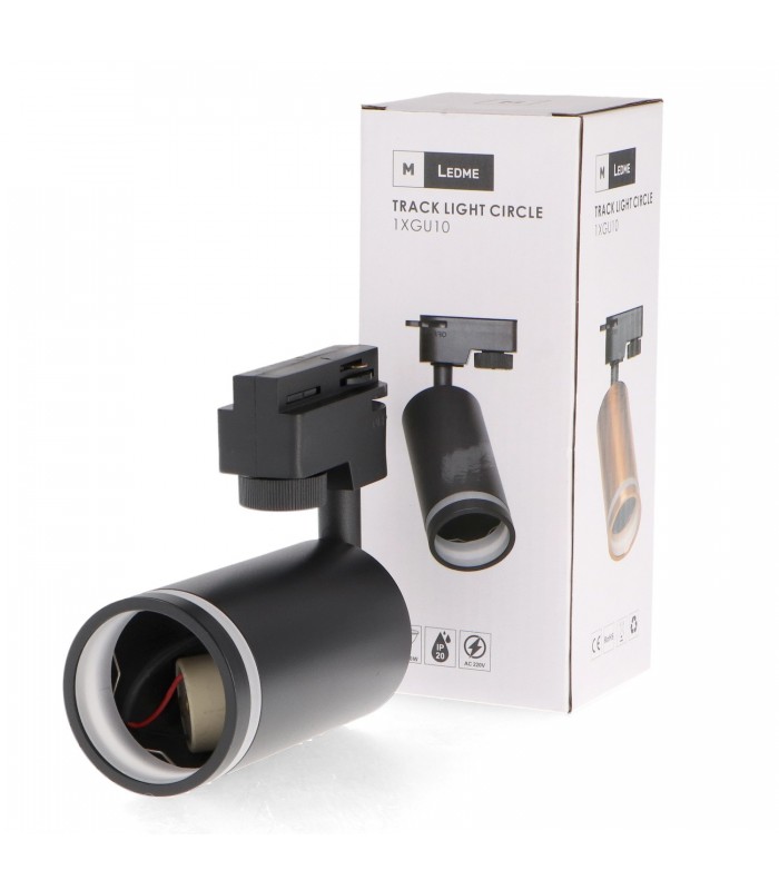 Foco Carril Monofásico BLACK CIRCLE 1xGU10 IP20