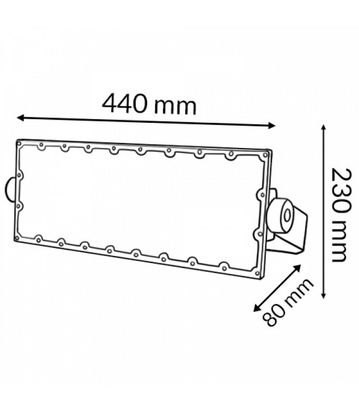 Foco Modular Led NOVA 200W 30000Lm 90º IP65