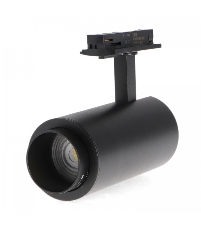 Foco Carril Monofásico BLACK BARI Regulable 10W 930LM 15-60º CCT