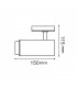 Foco Carril Monofásico BLACK BARI Regulable 10W 930LM 15-60º CCT