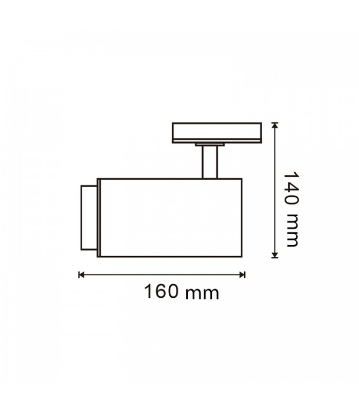 Foco Carril Monofásico BLACK BARI Regulable 30W 2800LM 15-60º CCT