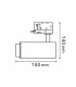 Foco Carril Trifásico BLACK BARI Regulable 10W 930LM 15-60º CCT