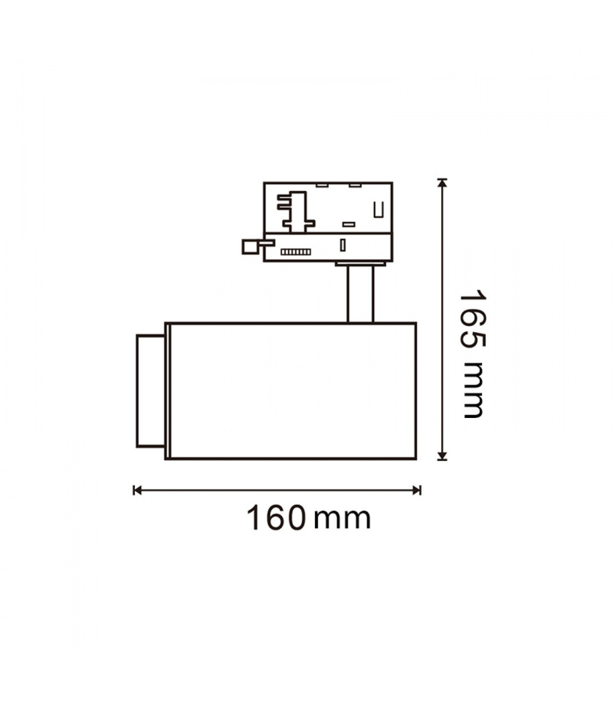 Foco Carril Trifásico WHITE BARI Regulable 30W 2800LM 15-60º CCT