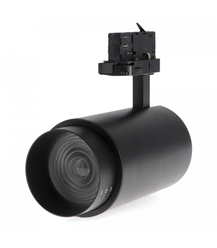 Foco Carril Trifásico BLACK BARI Regulable 30W 2800LM 15-60º CCT