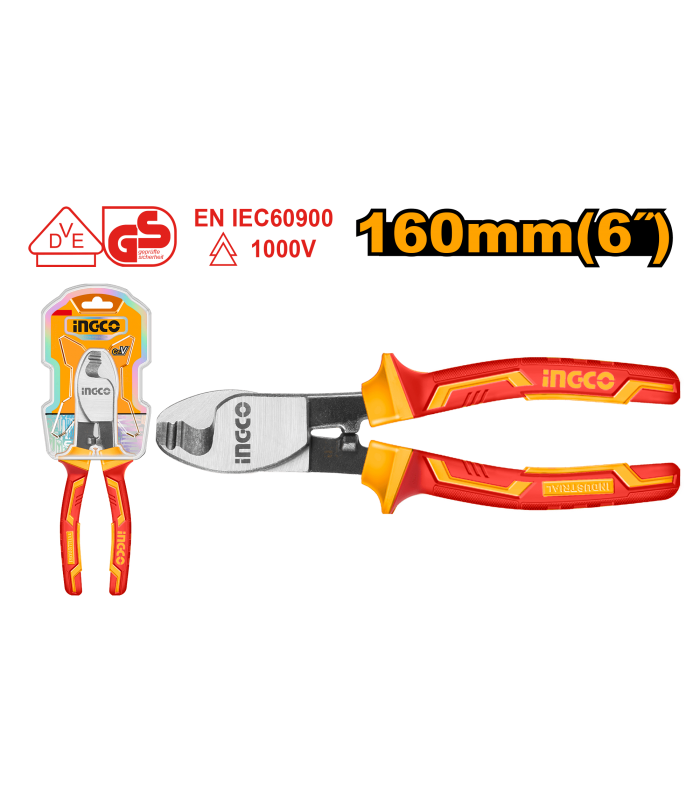 Alicate Corta Cables Electricista 160mm VDE