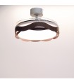 Ventilador ONDAS DC 72W 6480Lm 4 Aspas Blanco/Roble CCT