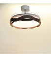 Ventilador ONDAS DC 72W 6480Lm 4 Aspas Blanco/Roble CCT