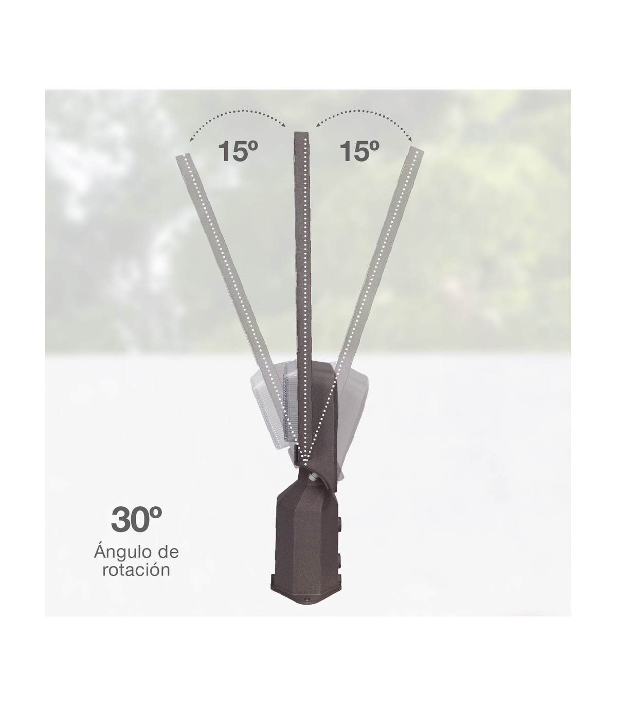 Farola PEMALI 50W 6200Lm 140ºx70º IP65