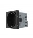 Toma Schuko + USB C 16A Negro LIVOLO 3.0