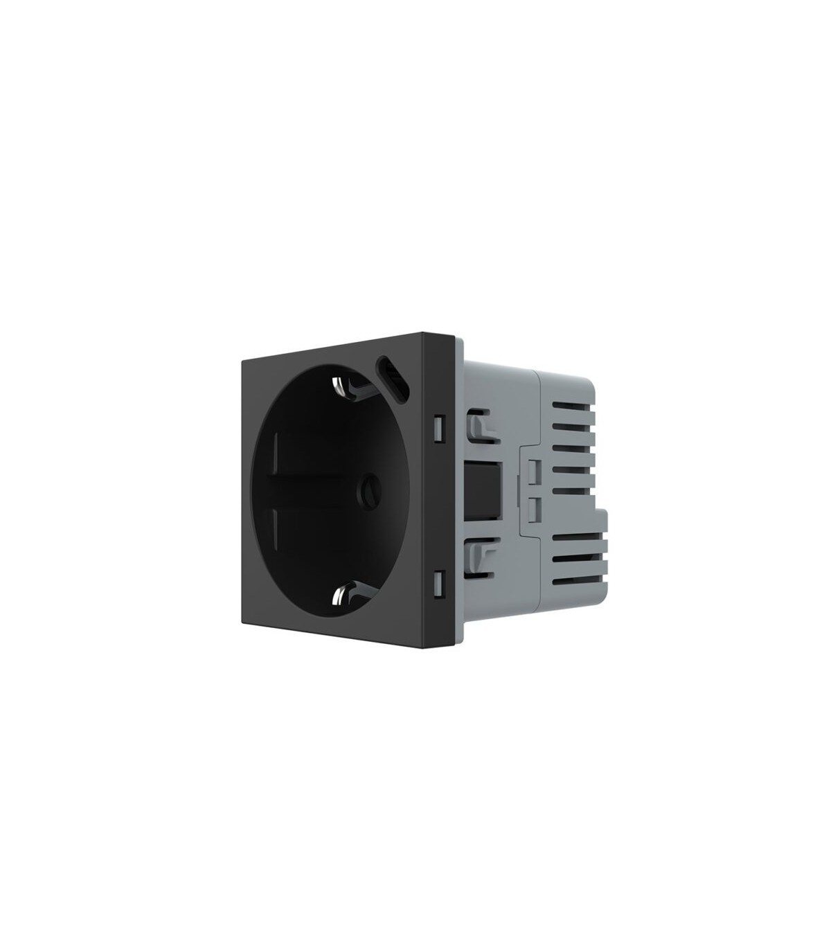 Toma Schuko + USB C 16A Negro LIVOLO 3.0