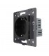 Toma Schuko + USB C 16A Negro LIVOLO 3.0