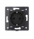 Toma Schuko + USB C 16A Negro LIVOLO 3.0