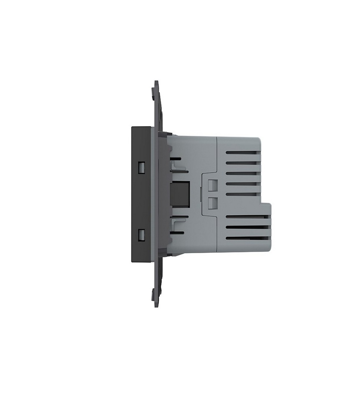 Toma Schuko + USB C 16A Negro LIVOLO 3.0