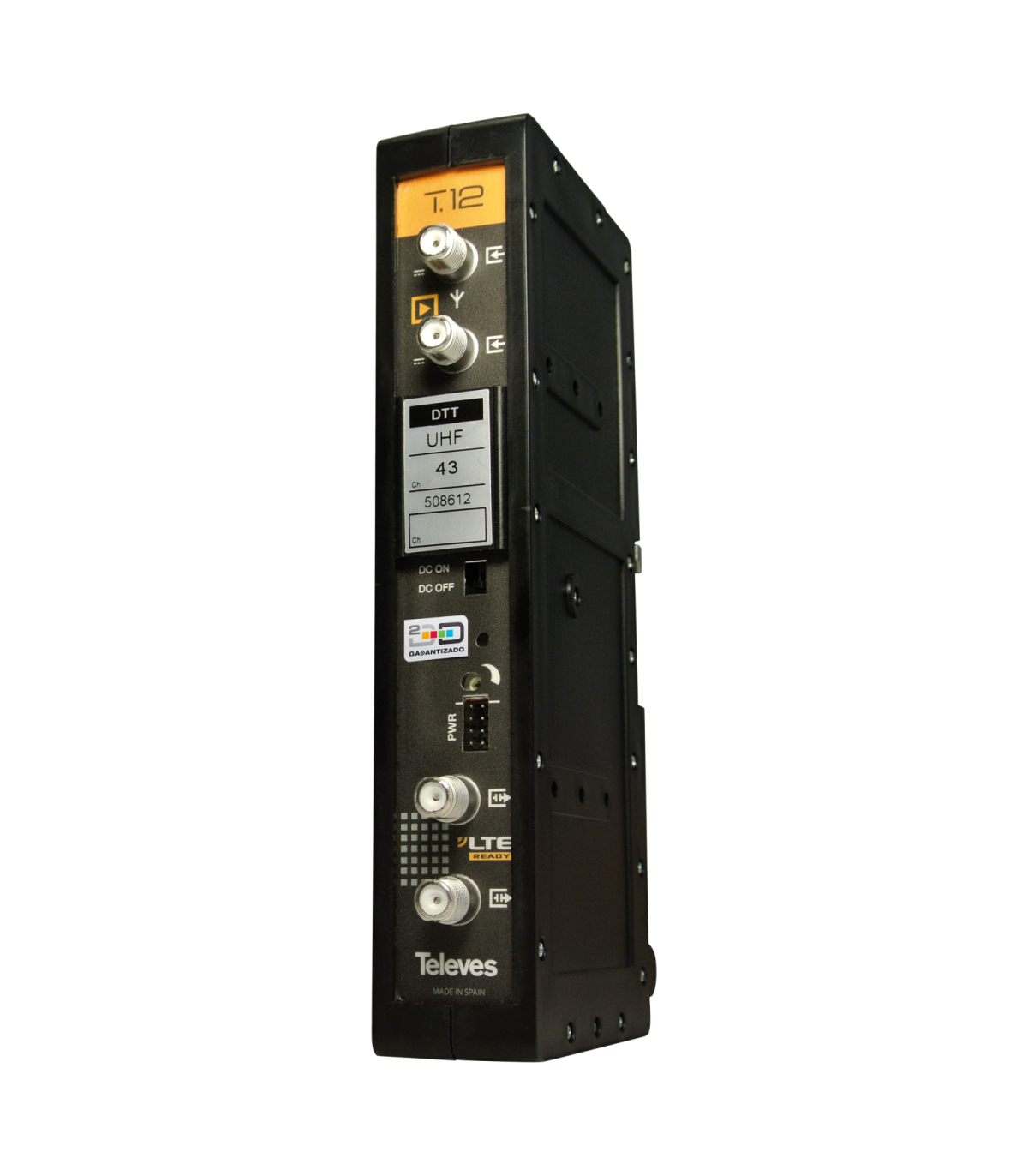Amplificador monocanal/multicanal T12 UHF (TDT): 470...862MHz