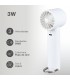 Mini ventilador de mano LUVO USB recargable Blanco