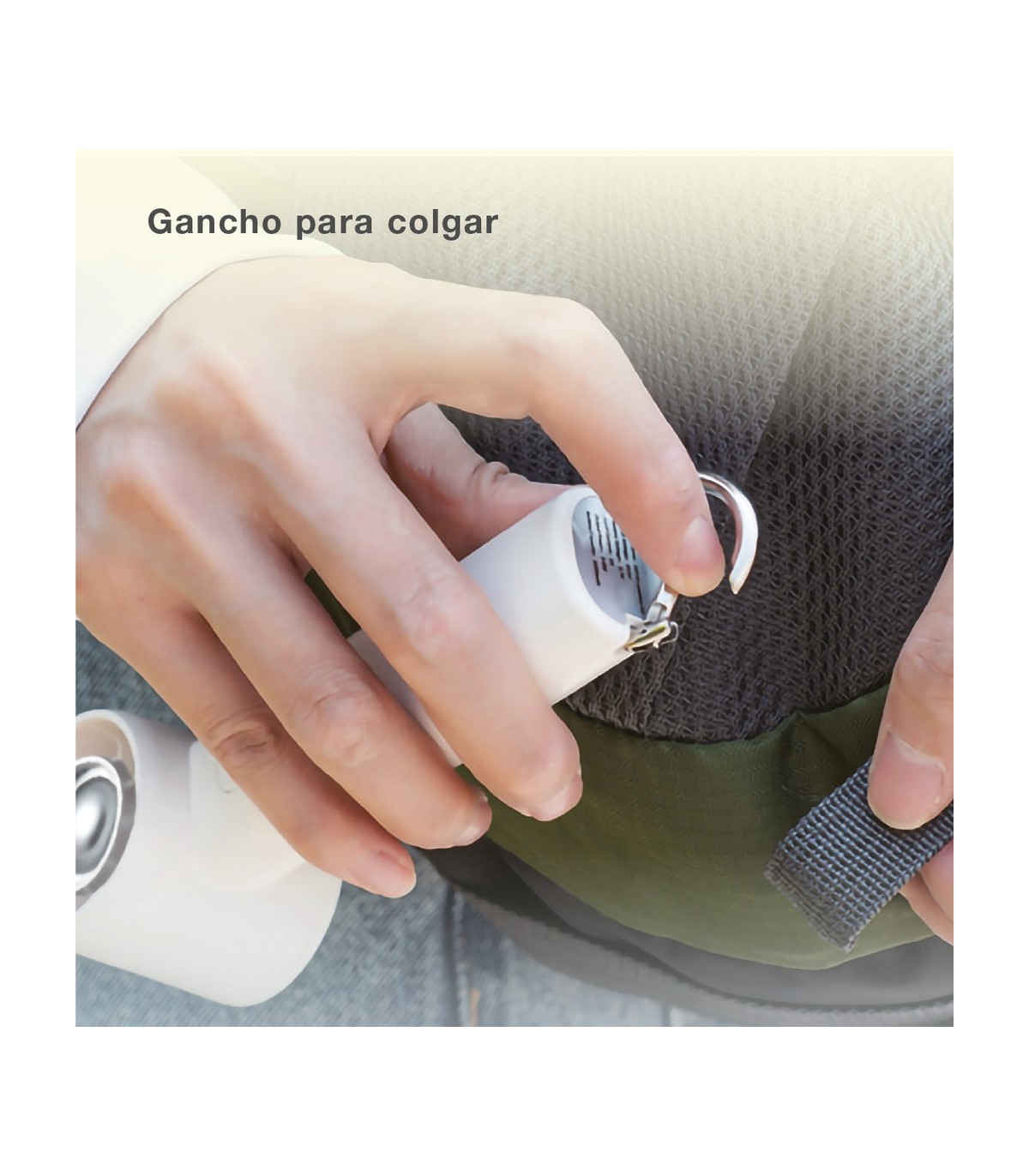 Mini ventilador de mano LUVO USB recargable Blanco