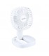 Mini ventilador de mano plegable COOBER con Luz USB recargable Blanco