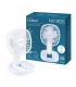 Mini ventilador de mano plegable COOBER con Luz USB recargable Blanco