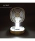Mini ventilador de mano plegable COOBER con Luz USB recargable Blanco
