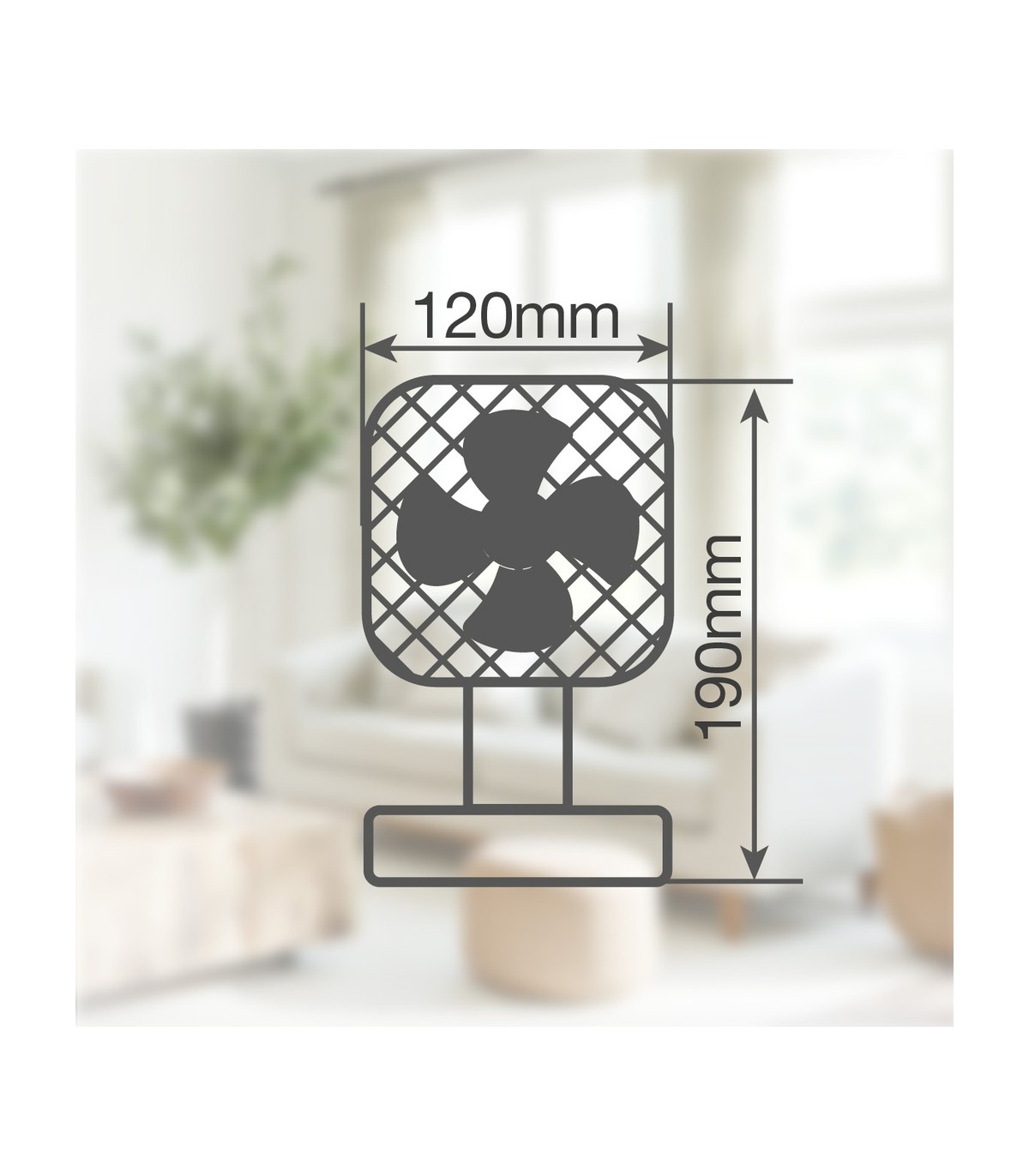 Mini ventilador de mano plegable COOBER con Luz USB recargable Blanco