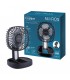 Mini ventilador de mano plegable COOBER con Luz USB recargable Negro