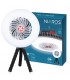 Mini ventilador solar TANAMI con Luz y Trípode flexible USB recargable