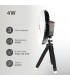 Mini ventilador solar TANAMI con Luz y Trípode flexible USB recargable